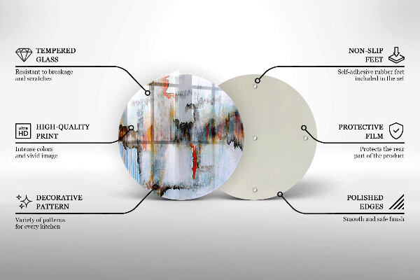 Tocător de bucătărie Vopsele de abstractie