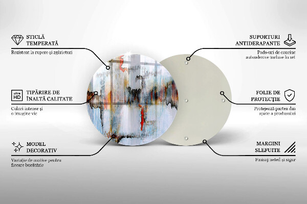 Tocător de bucătărie Vopsele de abstractie