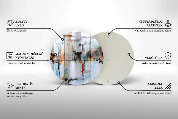 Tocător de bucătărie Vopsele de abstractie