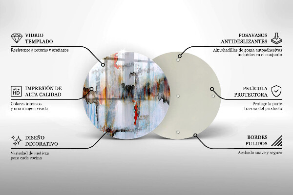 Tocător de bucătărie Vopsele de abstractie