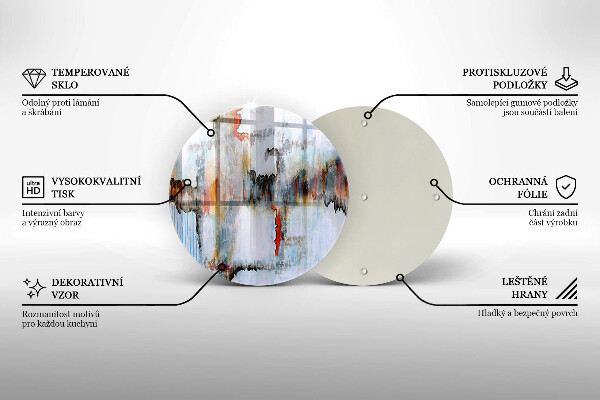Tocător de bucătărie Vopsele de abstractie