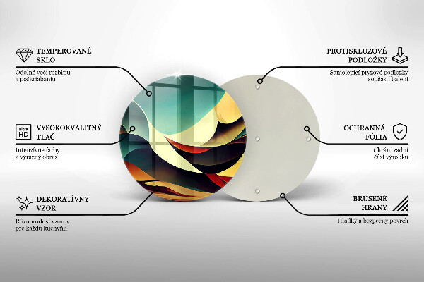 Tocător din sticlă Abstracția formei