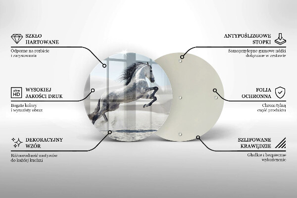Tocător de bucătărie Călărețul alb