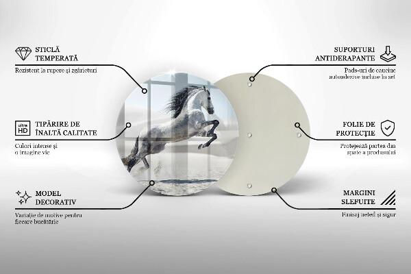 Tocător de bucătărie Călărețul alb