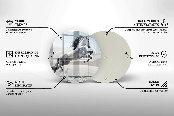 Tocător de bucătărie Călărețul alb
