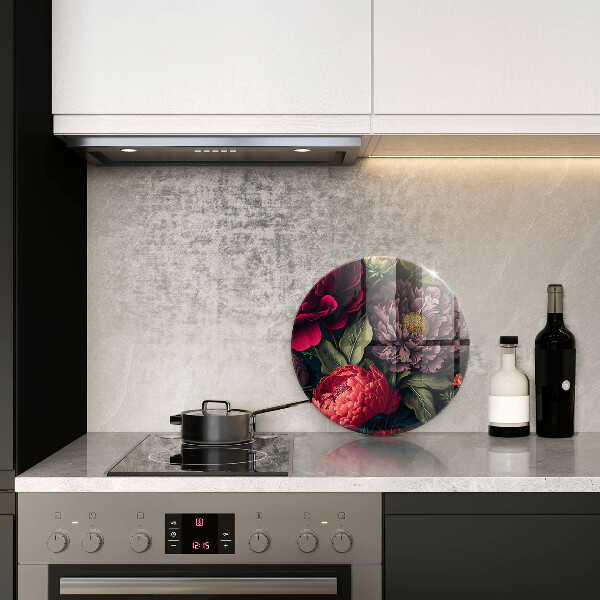 Tocător din sticlă Flori frumoase