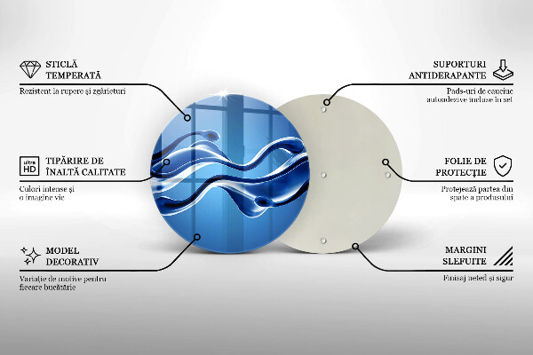Tocător de bucătărie Abstracția fluidelor