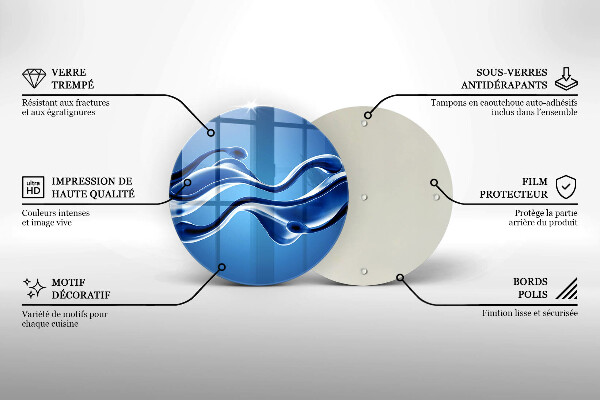 Tocător de bucătărie Abstracția fluidelor