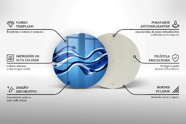Tocător de bucătărie Abstracția fluidelor