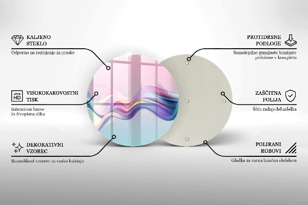 Tocător de bucătărie Abstracția pastelului