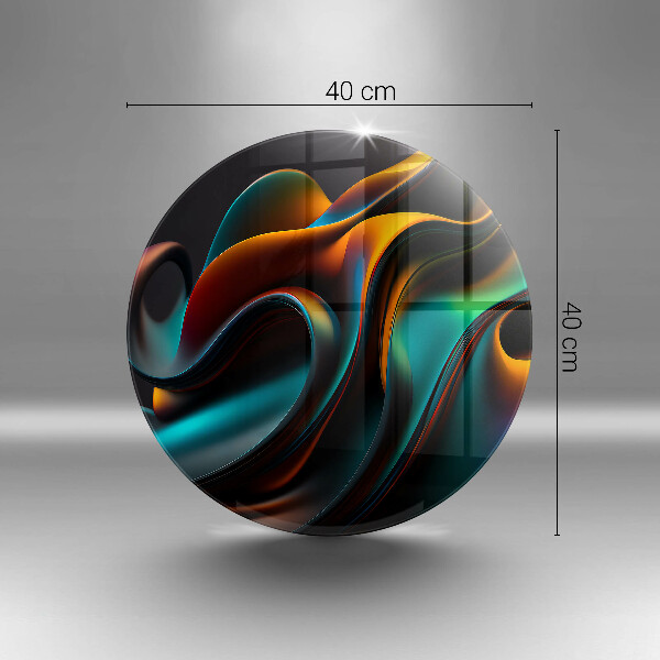 Tocător din sticlă Abstracție colorată