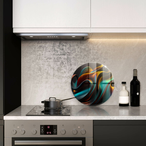 Tocător din sticlă Abstracție colorată