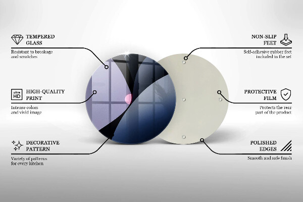 Tocător de bucătărie Forme abstracte