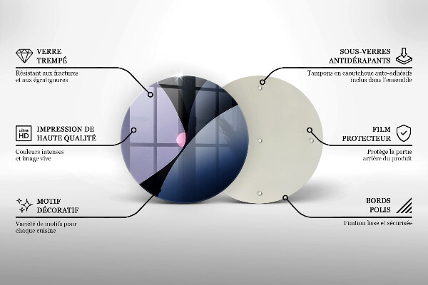 Tocător de bucătărie Forme abstracte