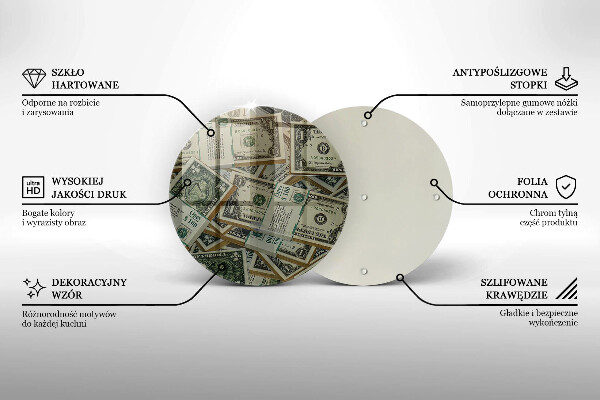 Tocător de bucătărie Bani dolari