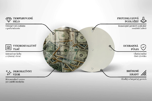 Tocător de bucătărie Bani dolari