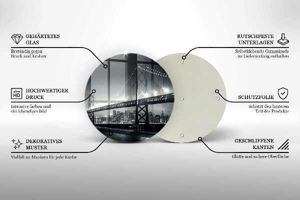 Tocător de bucătărie Podul Benjamin Franklin