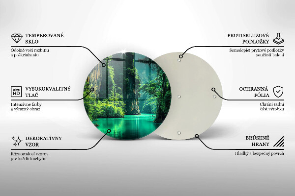 Tocător din sticlă Peisaj lagunar