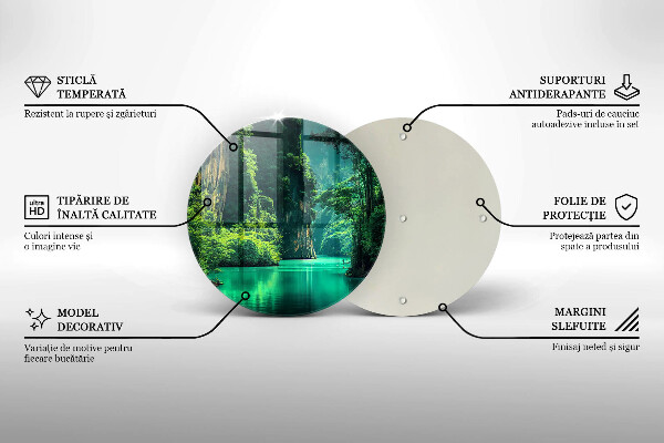 Tocător din sticlă Peisaj lagunar