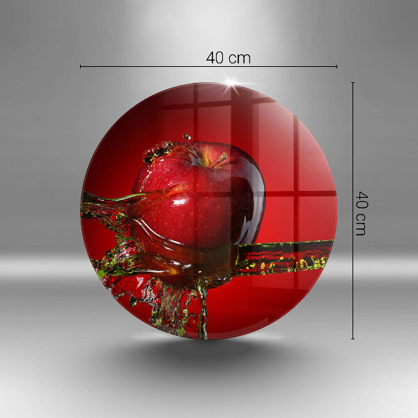 Tocător de bucătărie Fructe de măr în apă