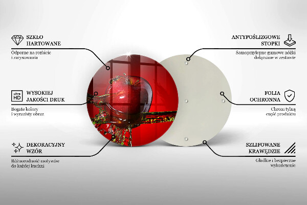 Tocător de bucătărie Fructe de măr în apă