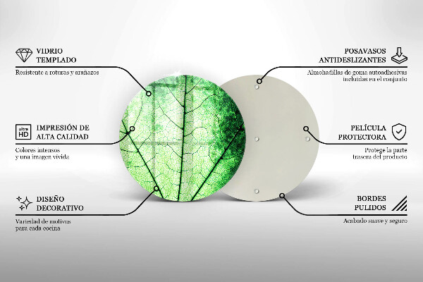 Tocător de bucătărie Frunză decorativă filonată