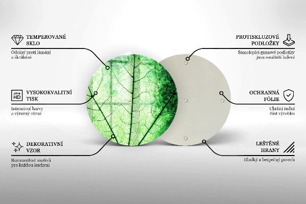 Tocător de bucătărie Frunză decorativă filonată