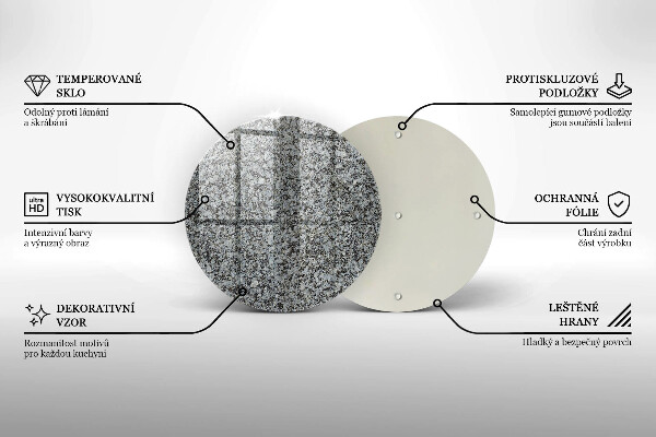 Tocător de bucătărie Textura de piatră