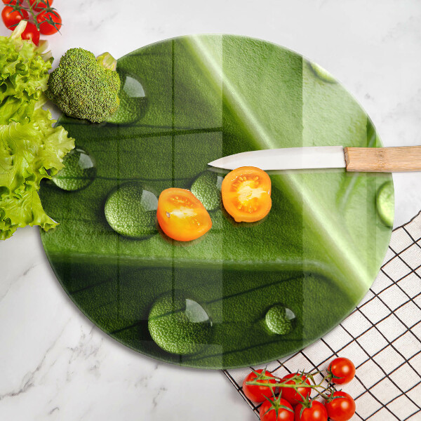 Tocător de bucătărie Natură rouă și frunze