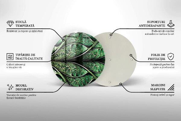 Tocător de bucătărie Structura nervurii frunzei