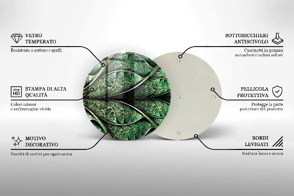 Tocător de bucătărie Structura nervurii frunzei