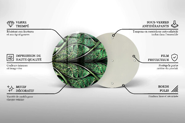Tocător de bucătărie Structura nervurii frunzei