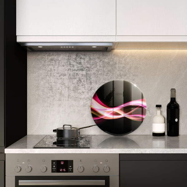 Tocător de bucătărie Fum neon abstract