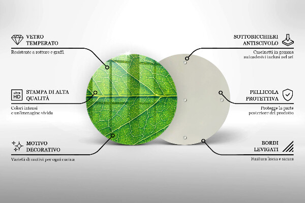 Tocător de bucătărie Venele frunzelor naturii