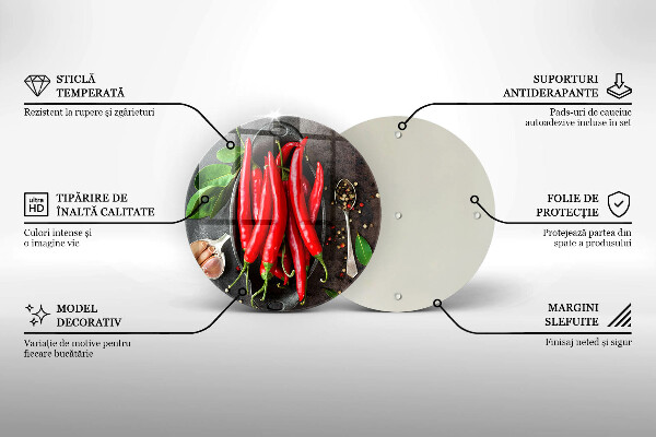 Tocător de bucătărie Ardei iute roșu