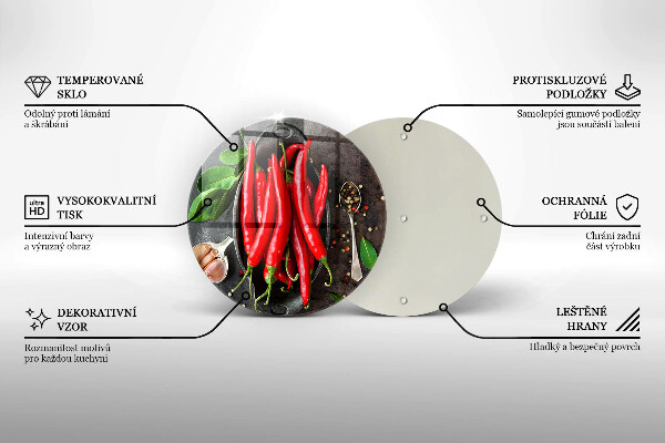 Tocător de bucătărie Ardei iute roșu