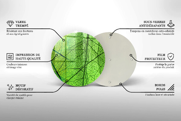 Tocător de bucătărie Venele frunzelor naturii