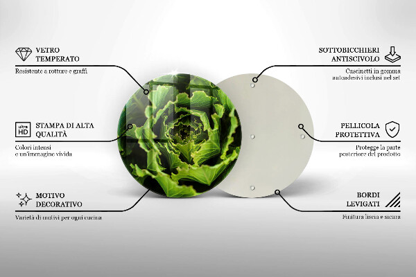 Tocător de bucătărie Mănâncă frunze de salată