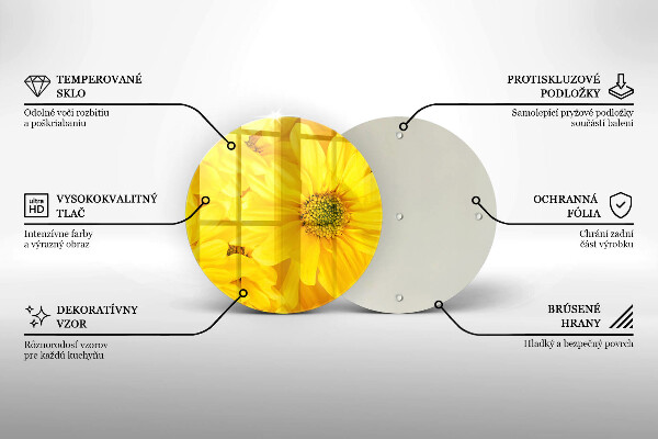 Tocător de bucătărie Petale de flori