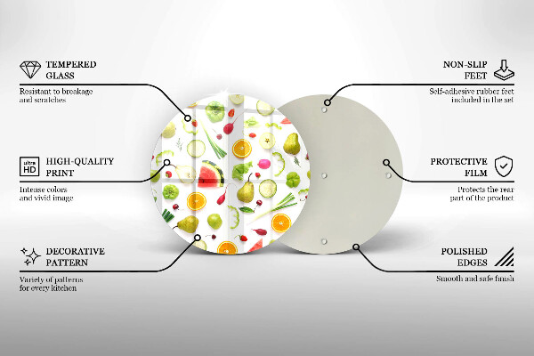 Tocător de bucătărie Model de fructe și legume