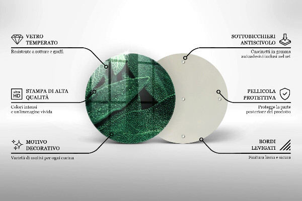 Tocător de bucătărie Frunzele plantei