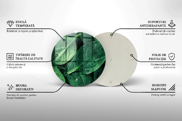 Tocător de bucătărie Frunze de busuioc