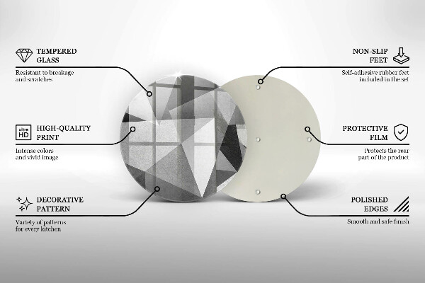 Tocător de bucătărie Abstracție ascuțită concretă