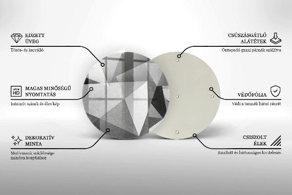 Tocător de bucătărie Abstracție ascuțită concretă