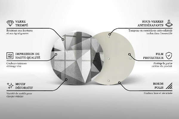 Tocător de bucătărie Abstracție ascuțită concretă