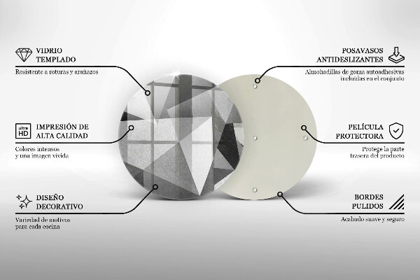Tocător de bucătărie Abstracție ascuțită concretă
