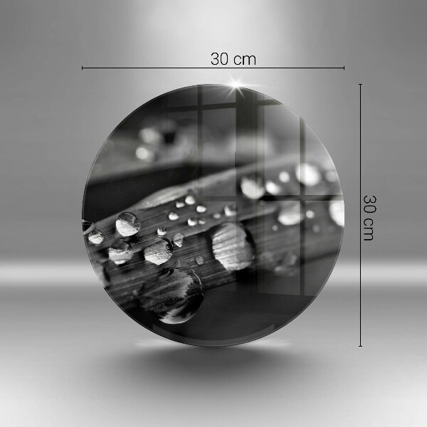 Tocător de bucătărie Picături de rouă pe frunze