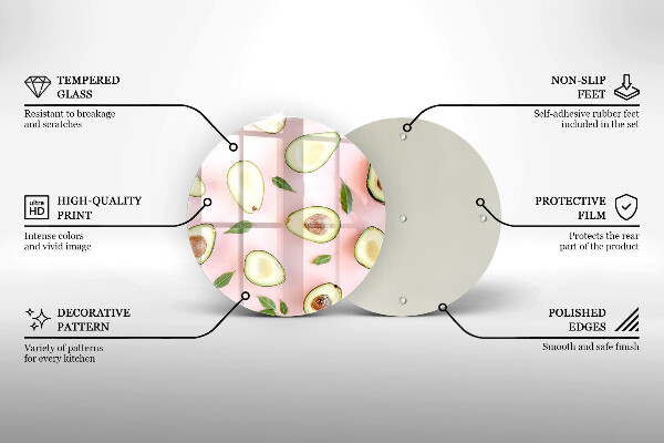 Tocător de bucătărie Model de avocado