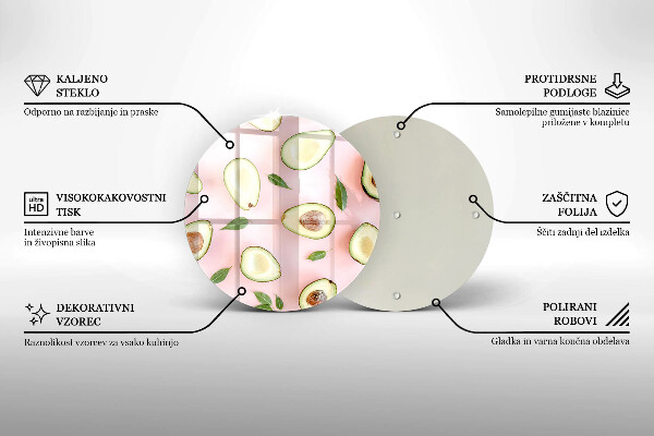 Tocător de bucătărie Model de avocado