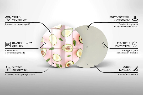 Tocător de bucătărie Model de avocado